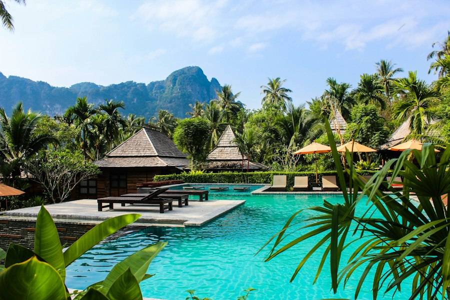 Private villa pool safari